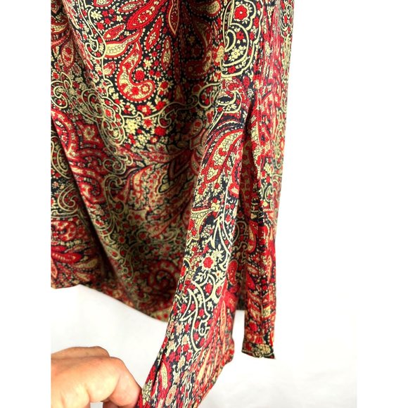 VTG 90's Light Academia Grandma JM Collection Paisley Maxi Skirt, Women’s Large - Picture 11 of 13